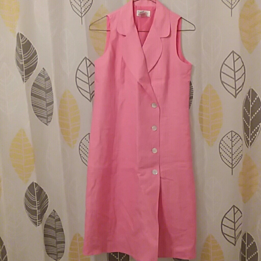 Talbots Petite 100 % Linen Dress sz 2